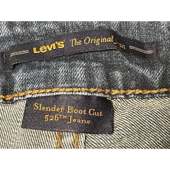 Levi's jeans womens 6 526 Slender bootcut stretch 27 x 30 blue - Picture 7 of 13